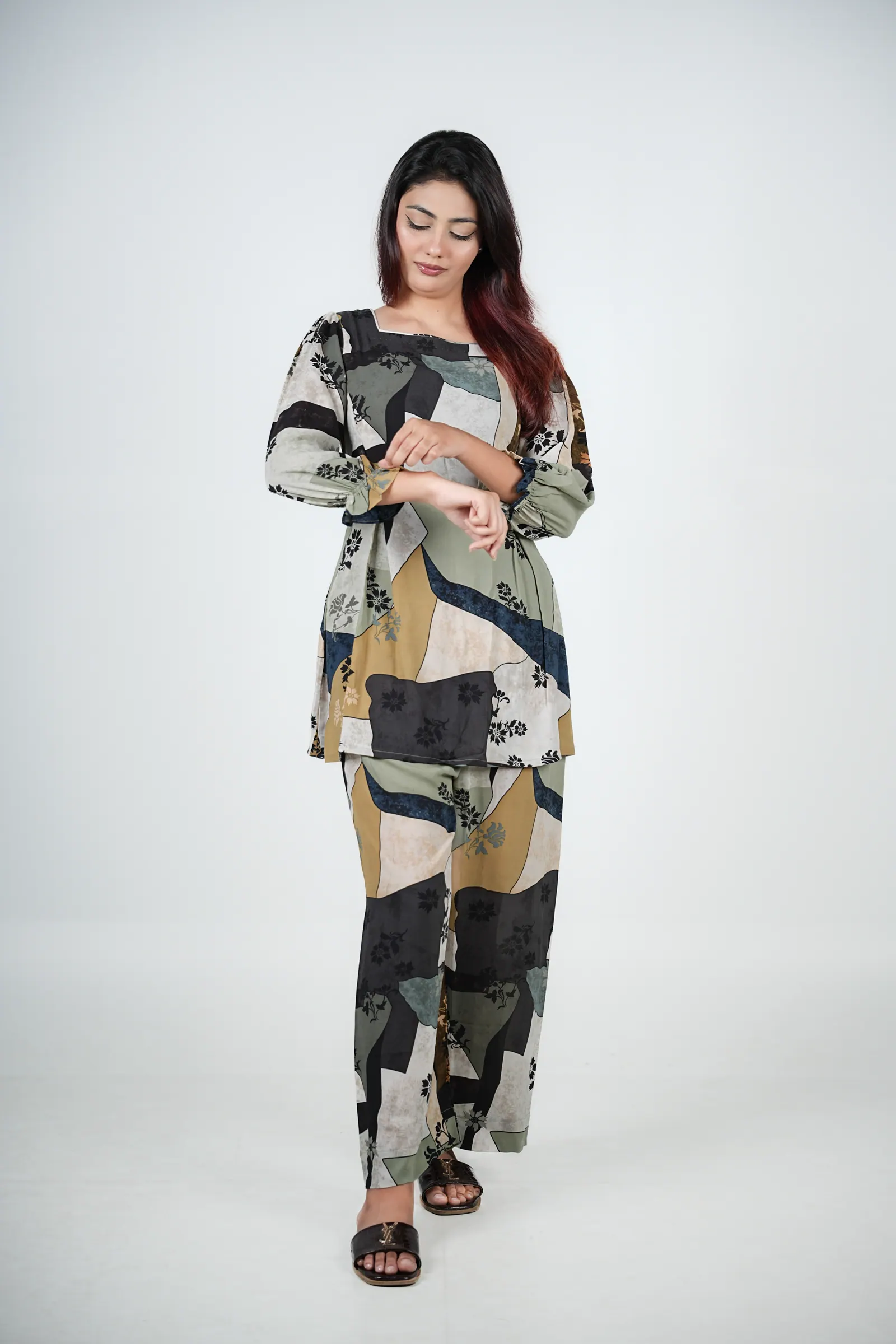 Alina - Printed Georgette Co-ord Set