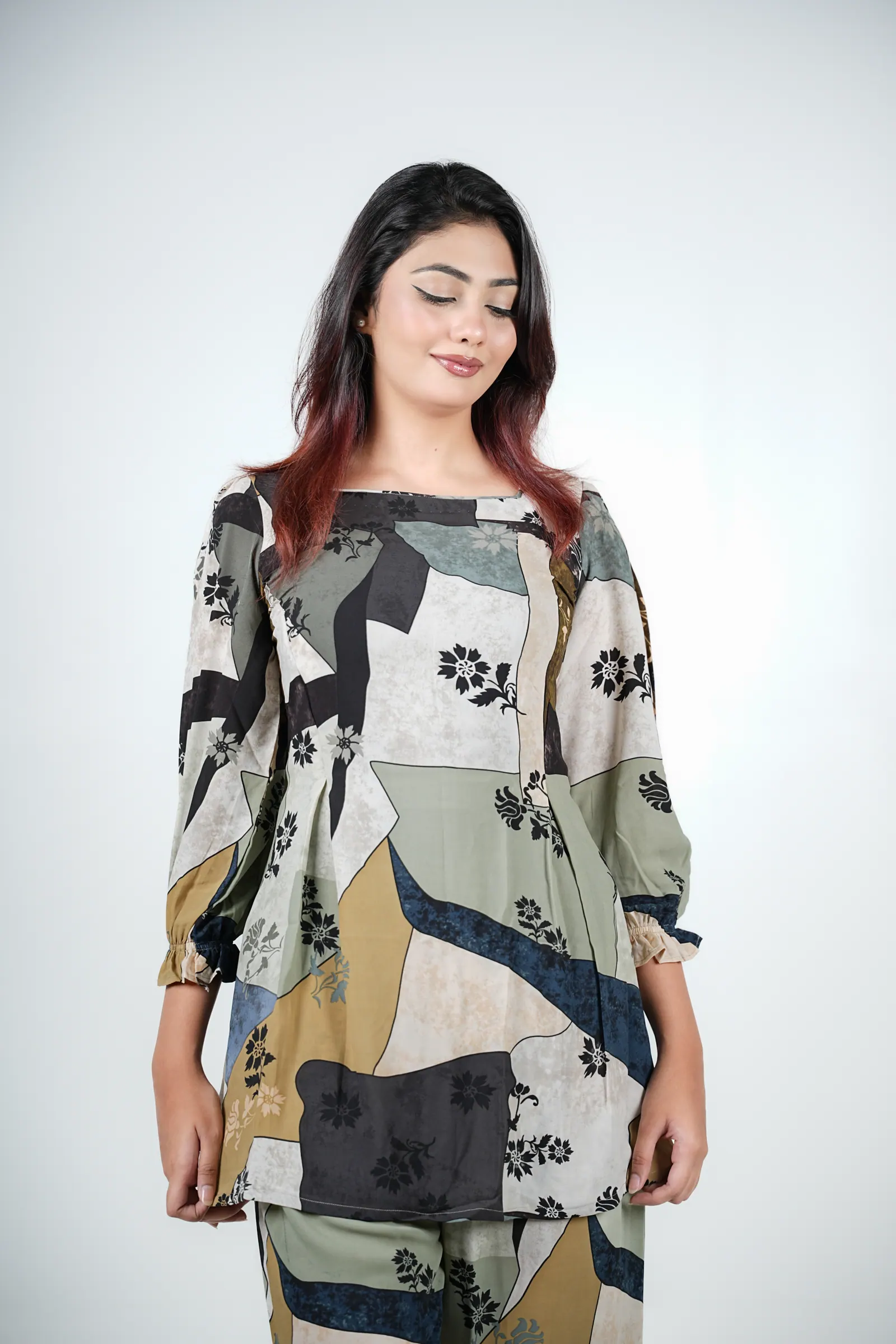 Alina - Printed Georgette Co-ord Set