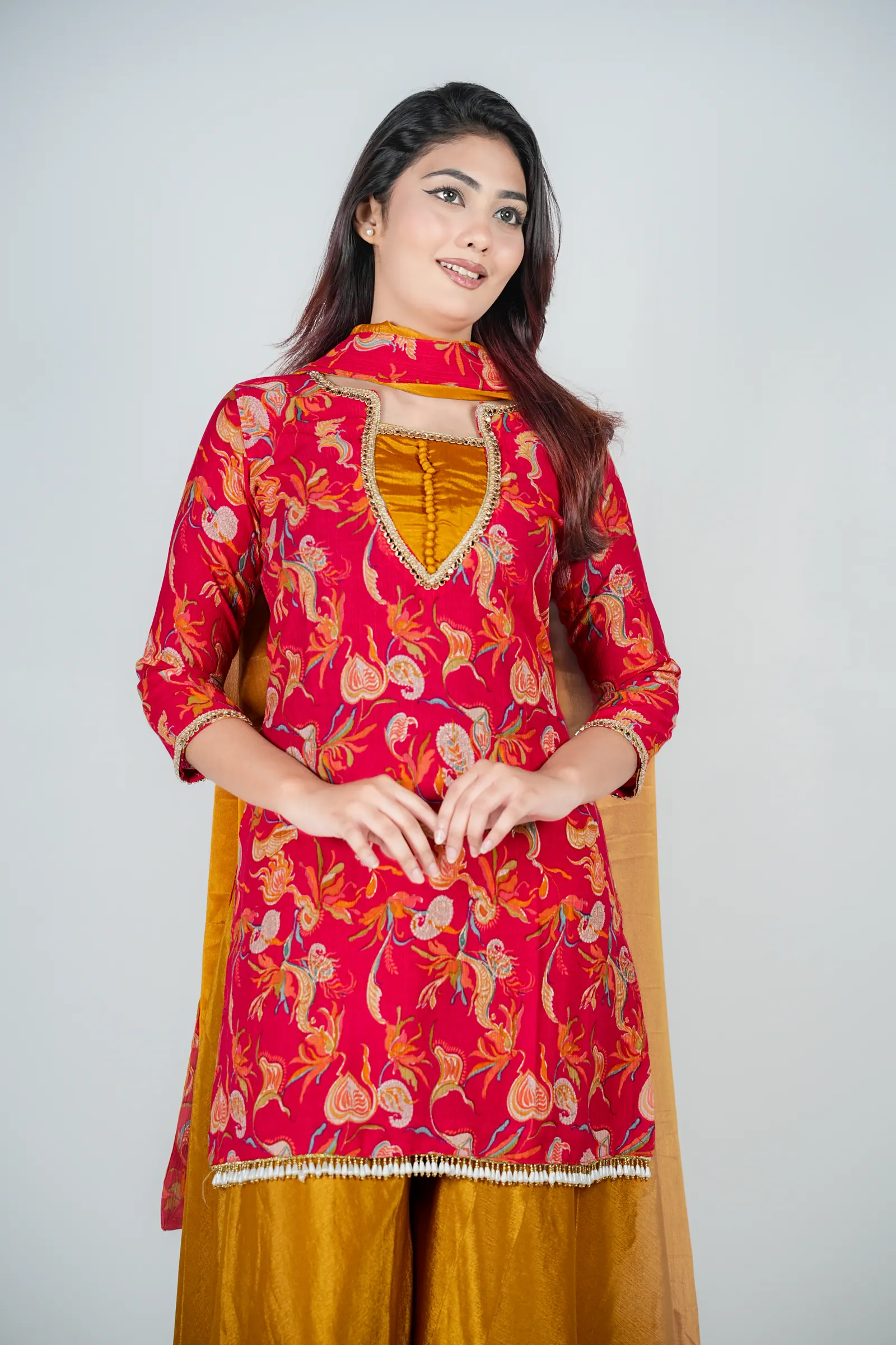 Ilma - Indian Crepe Silk Three Piece