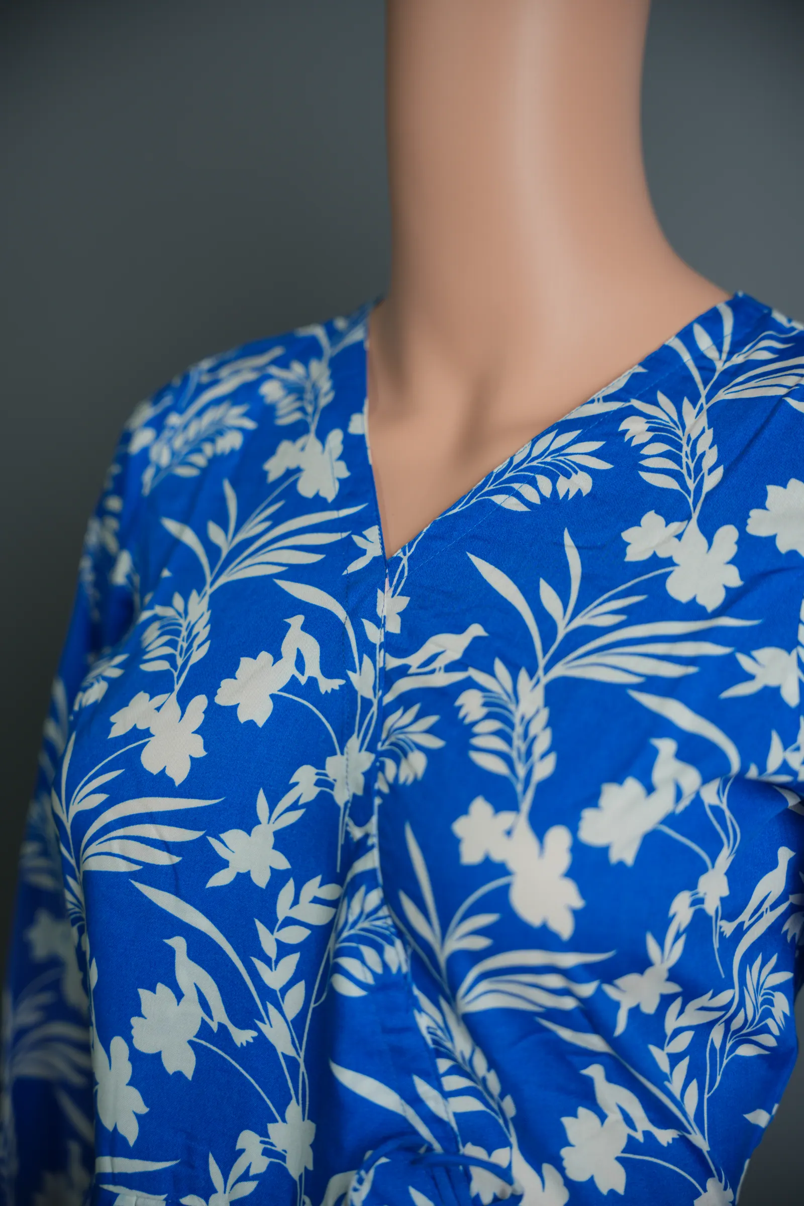 Liana - Printed Linen Top & Chikan Pant