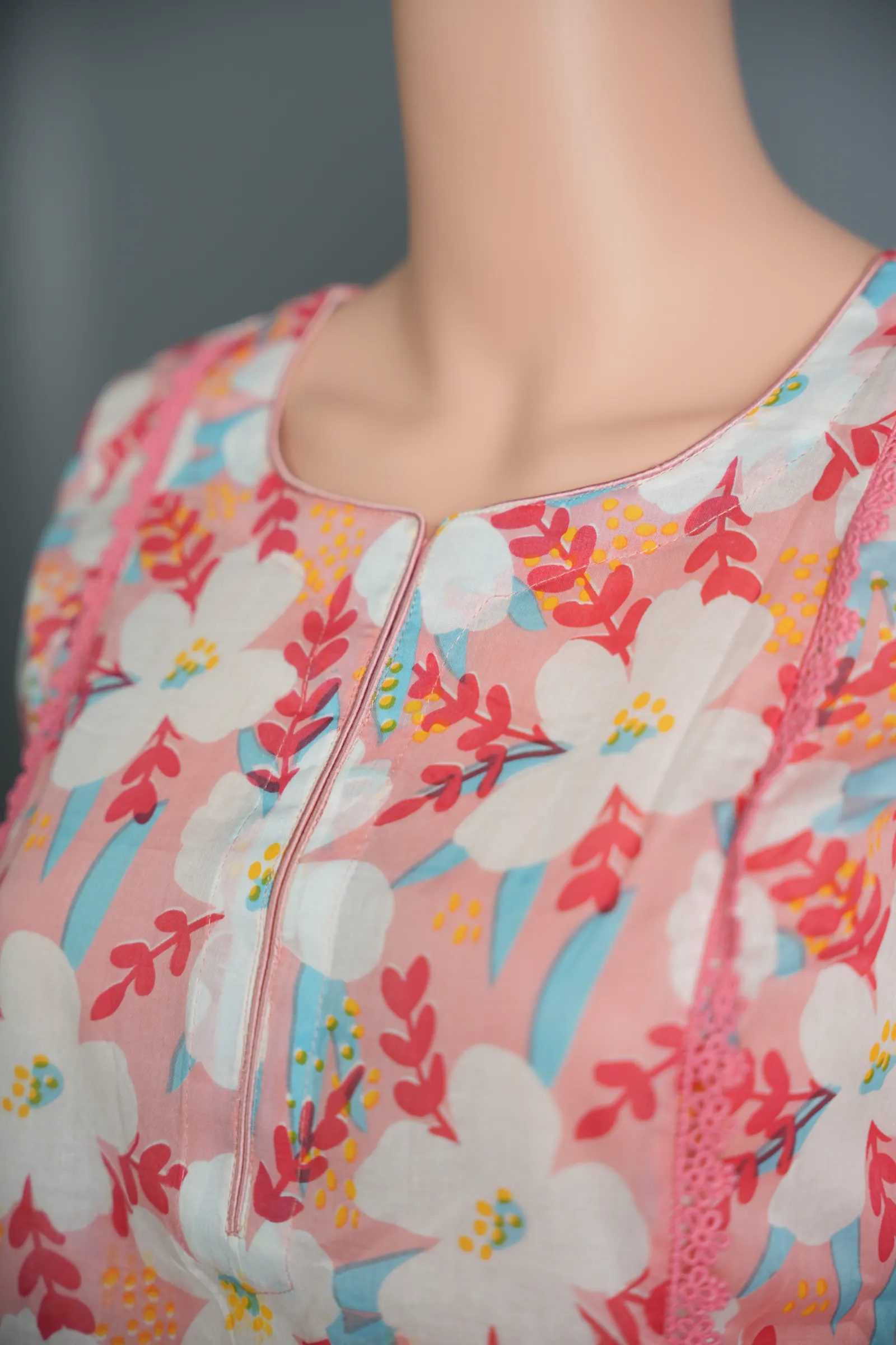 Sadia - Cotton Kameez & Chikan Pant