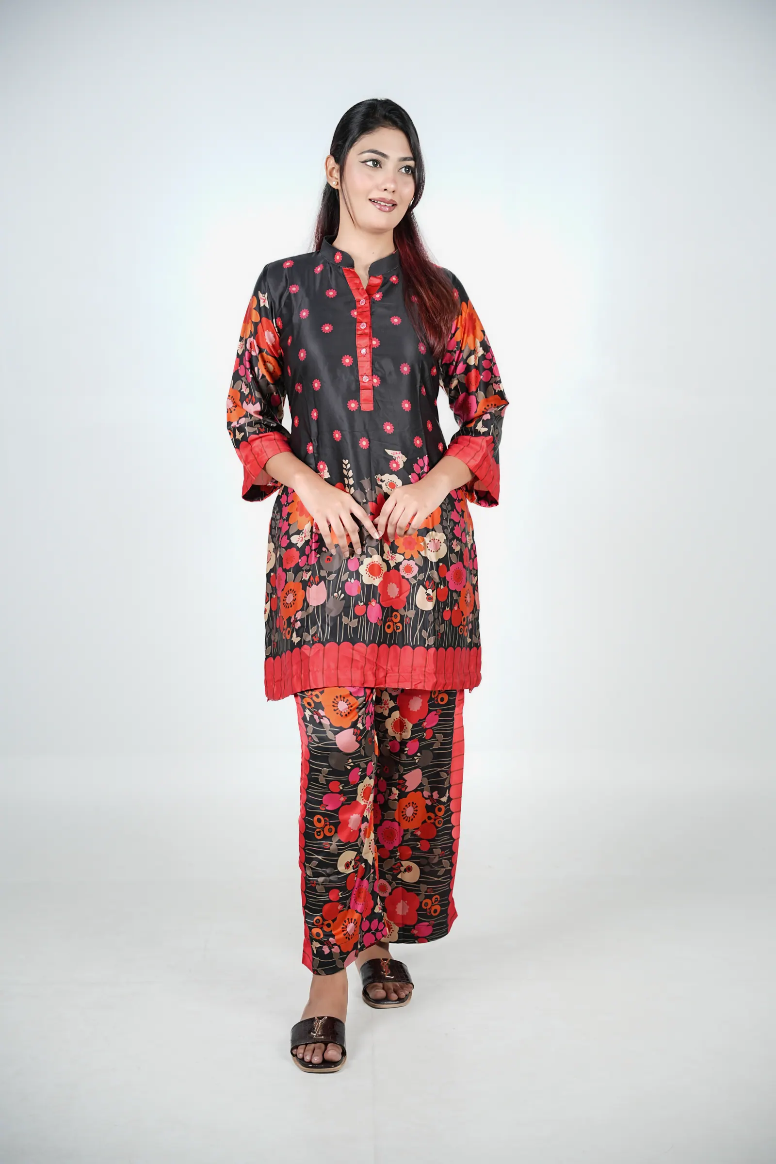 Samira - Printed Samu Silk Co-ord Set