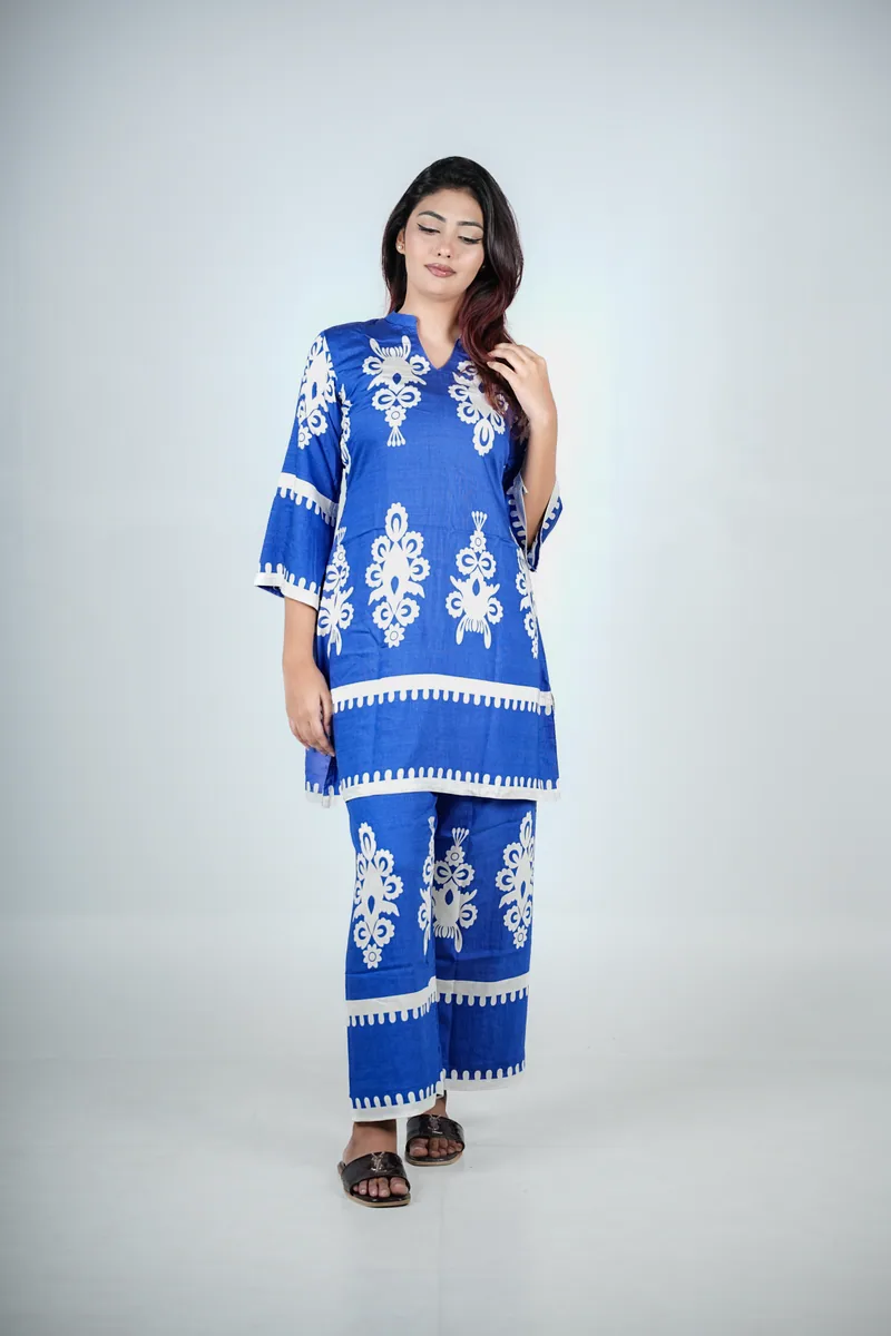 Shanaya - Printed China Silk Co-ord Set